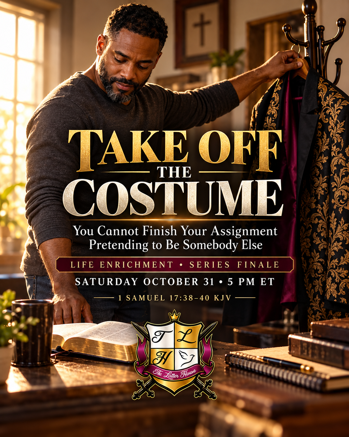 TAKE OFF THE COSTUME teaching artwork